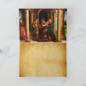 聖堂クリスマスへのイエスのプレゼンテーション シーズンカード (内部)