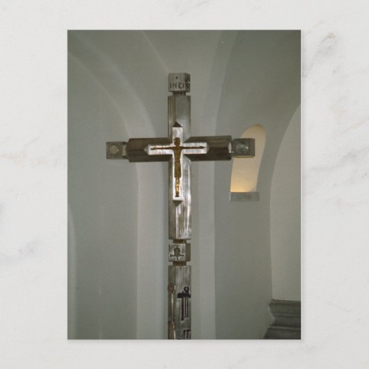 聖堂内の十字架 ポストカード (正面)