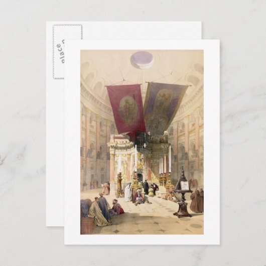 聖墳丘陵の宮、1839年4月10日 ポストカード (正面/裏面)