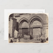 聖墳墓教会の入り口 ポストカード (正面/裏面)