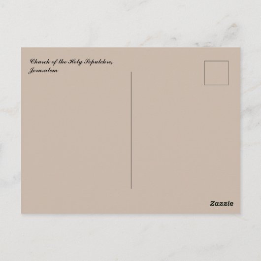 聖墳墓教会エルサレム ポストカード (裏面)