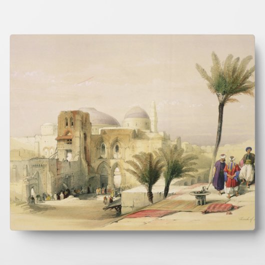 聖墳墓教会，エルサレム，プレート11 フォトプラーク (正面)