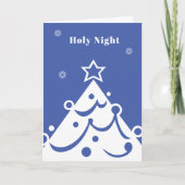 聖夜のおりたたみグリーティングカード カード (正面)