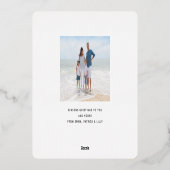 聖夜のキリストの生誕 クリスマス 箔シーズンカード (裏面)