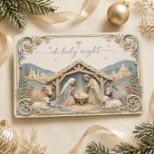 聖夜のキリスト降誕の場面 3D ペーパー クリスマスカード 招待状