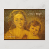 聖夜のクリスマス |ブルービーチソング™はがき ポストカード (正面)