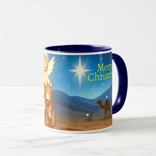 聖夜のセルフィークリスマス 11オンス コーヒーマグ マグカップ (正面右)