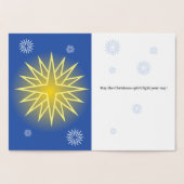 聖夜のホイルカード 箔カード (内部)