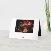 聖夜よ、彼の律は愛、クリスマス・キャロル カード (裏面)