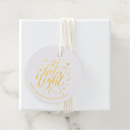 聖夜モダンのクリスマスの脚本 フェイバータグ