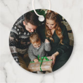 聖夜モダンのクリスマスの脚本 フェイバータグ (裏面)