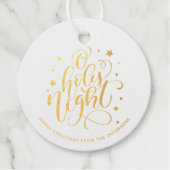 聖夜モダンのクリスマスの脚本 フェイバータグ (正面)