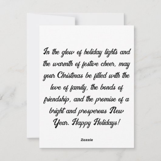 聖夜 シーズンカード (裏面)