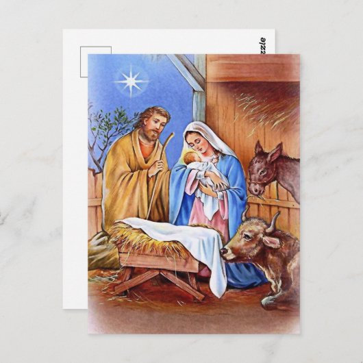 聖夜 ポストカード (正面/裏面)
