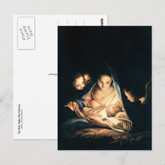 聖夜(出生) ポストカード (正面/裏面)