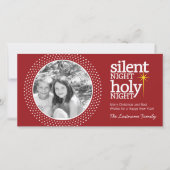 聖夜、聖なる夜 クリスマス・ソング シーズンカード (正面)