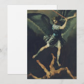 聖大天使ミカエルが悪魔を撃破する シーズンカード (正面/裏面)