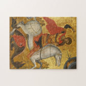 聖大殉教者ゲオルギウス　正教会のアイコン ジグソーパズル (横)