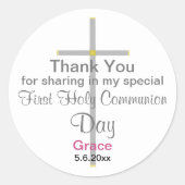 聖女感謝ラウンドステッカー ラウンドシール (正面)