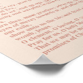 聖女王祈りの言葉ポスター ポスター (角)