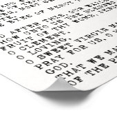 聖女王祈りの言葉ポスター ポスター (角)