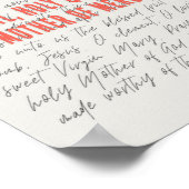 聖女王祈りの言葉ポスター ポスター (角)