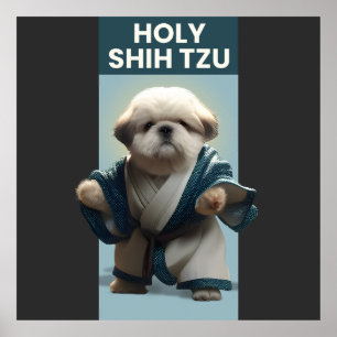 聖子おもしろい犬ポスター ポスター