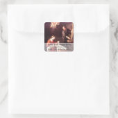 聖家族と天使クリスマス住所 シール (バッグ)