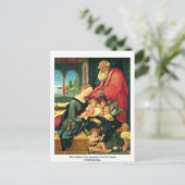 聖家族と天使5人がアパートにいる ポストカード (スタンド正面)