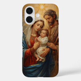 聖家族のクリスマス携帯ケース 信仰深きホリ iPhone 16ケース