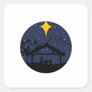 聖家族のクリスマス スクエアシール