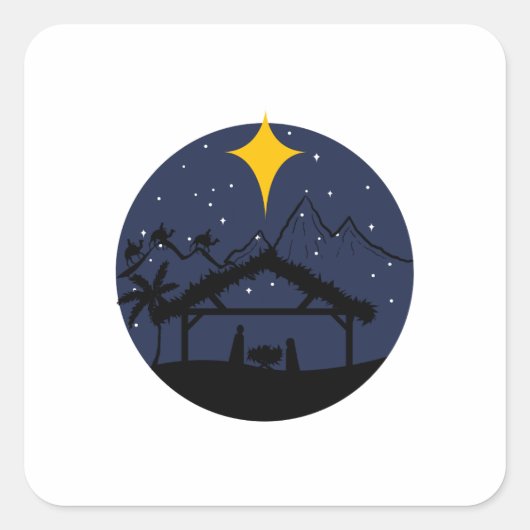 聖家族のクリスマス スクエアシール (正面)
