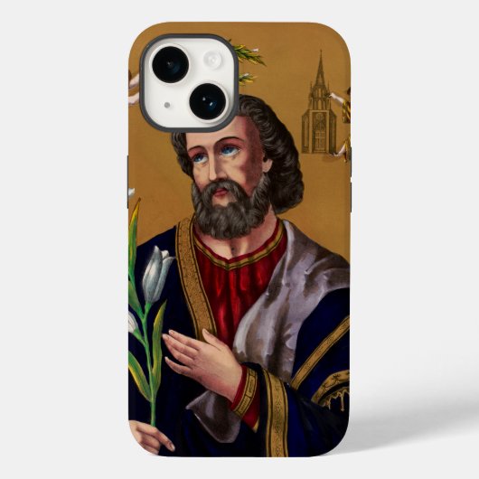 聖家族の守護者聖ヨセフ Case-Mate iPhoneケース (裏面)