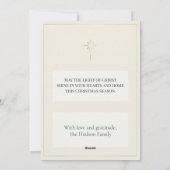 聖家族の降誕写真 クリスマス シーズンカード (裏面)