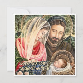 聖家族カトリックのクリスマスカード シーズンカード