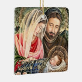 聖家族カトリックのクリスマス装飾品 セラミックオーナメント (右)