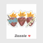 聖家族ハート – ビニールステッカー シール (シート)