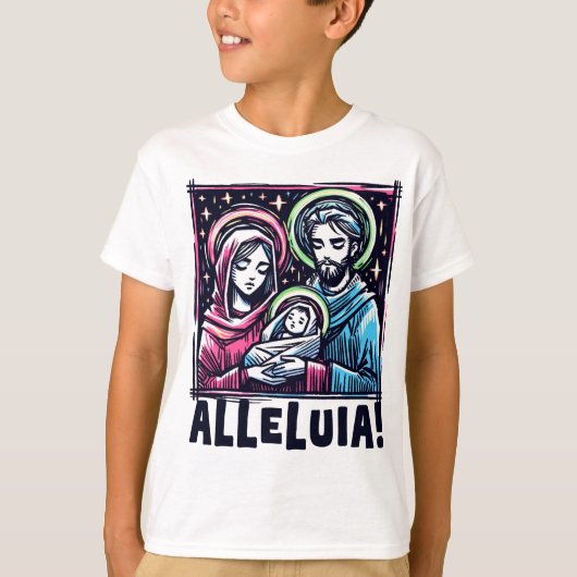 聖家族: アレルヤ! Tシャツ (正面)