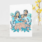 聖家族 カード (黄色い花)