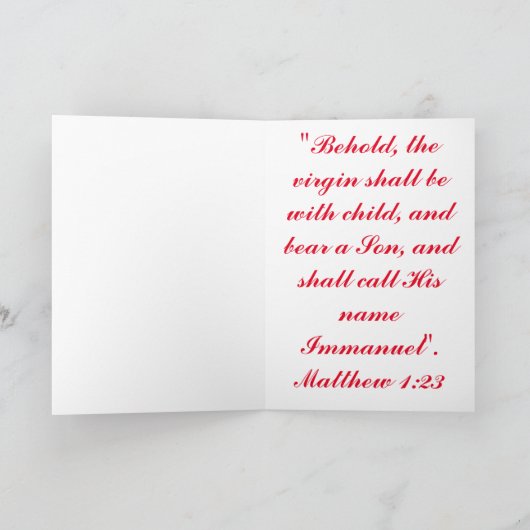 聖家族 シーズンカード (内部)