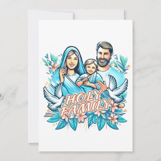 聖家族 招待状 (正面)
