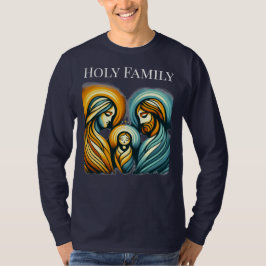 聖家族 長袖シャツ | クリスマスのテーマ Tシャツ