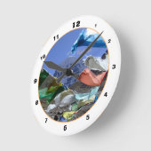 聖山カイラシュ&チベット仏教/ヒマラヤ ラウンド壁時計 (傾斜)