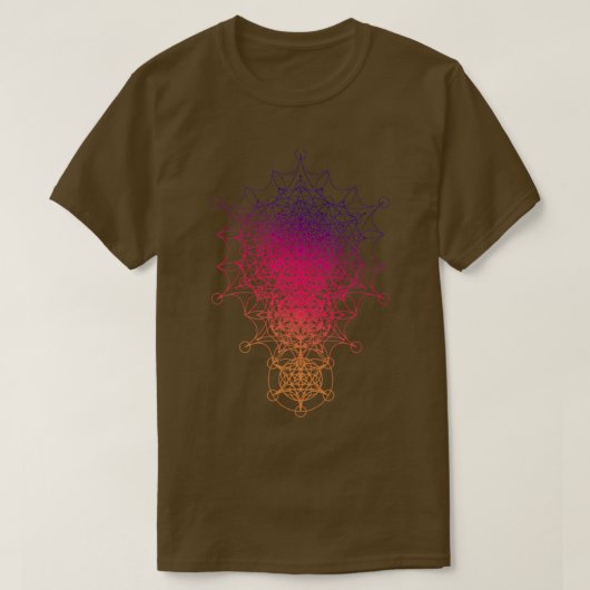 聖幾何学の次元の星 Tシャツ (デザイン正面)