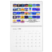 聖幾何学の絵画の永久カレンダー カレンダー (1月 2026)