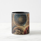聖幾何学の聖茶マグカップ マグカップ (中央)
