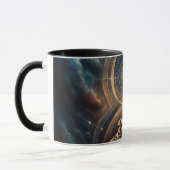 聖幾何学の聖茶マグカップ マグカップ (左)