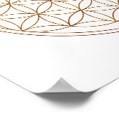 聖幾何学の花(V-Henna) ポスター (角)