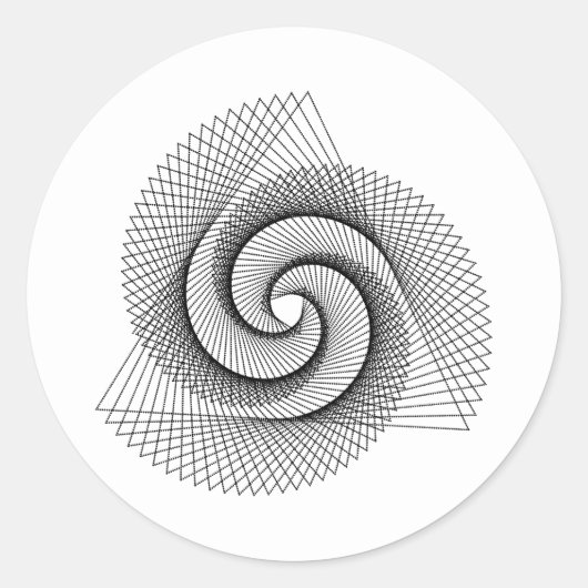 聖幾何学シンボルクラシックラウンドステッカー ラウンドシール (正面)