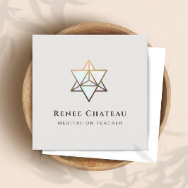 聖幾何学シンボルメルカバ スクエア名刺